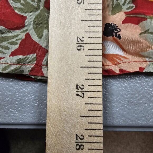 Vintage Stunt Collections Silk Hawaiian Shirt Large Hawaii Floral Aloha Magnum - Picture 8 of 8